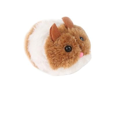 China Viable Small Fat Manual Mouse Factory Direct Interactive Vibration Plush Pet Toy for sale