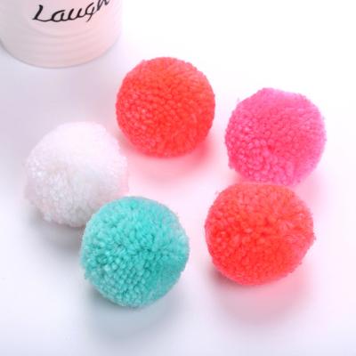 China Colorful Stocked Cat Ball Toy Wool Ball For Cats for sale