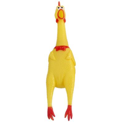 China Viable Squeaky Chicken S/M/L Three Size Squeaky Squeaky Toy Chicken Toy Pet Screaming Healthy Toy for sale