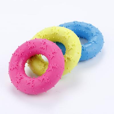 China New Stocked Pet Products Tpr Dog Chew Ring For Small Dogs for sale