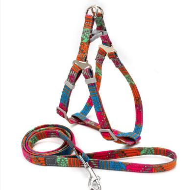 China New Arrival Bohemia Style Fashion Personalized Hot Selling Innovative Canvas No Pull Dog Harness for sale