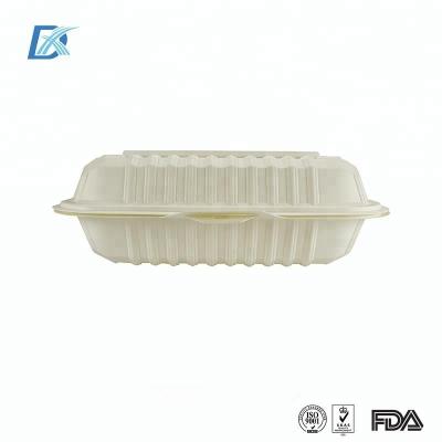 China 2017 Biodegradable Microwave Safe Plastic Cornstarch Disposable Biodegradable Food Container for sale