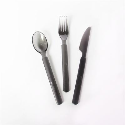 China Factory Price Disposable Heavy Duty Restaurant Cutlery Plastic Spoon Fork And Knife for sale