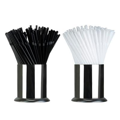 China 100% Viable Biodegradable Bio Degradable Straw Compostable PLA Straws Drinking Degradable Black for sale