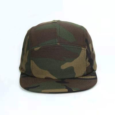 China JOINT Factory Custom Plan Camouflage Unstructured Versatile 5-Panel Camper Hat Cap Covers Hats for sale