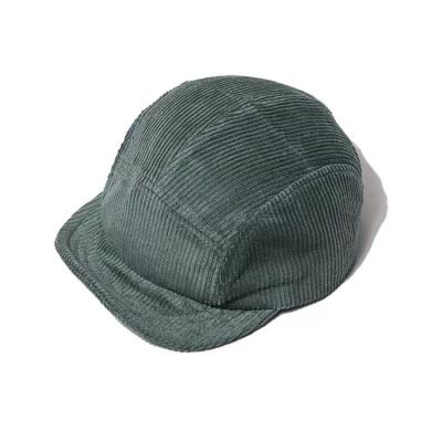 China Hip Hop COMMON High Quality Corduroy 5 Panel Camper Camper Hats Caps Hat Cap Custom for sale