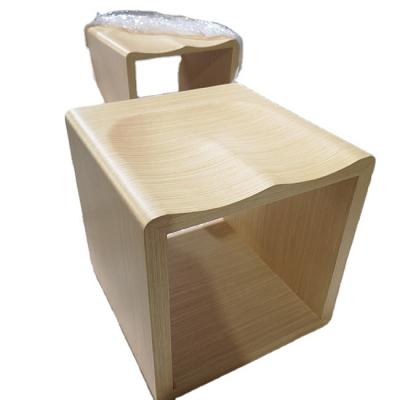 China Good Price Multifunctional Hot Selling Store Wooden Fixtures Square Wooden Stool Eco-Friendly Small Wooden Stools for sale