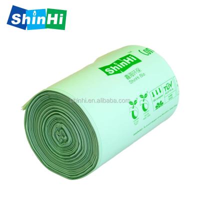 China Compostable packaging material 100% pla waste bag and biodegradable pouch for sale