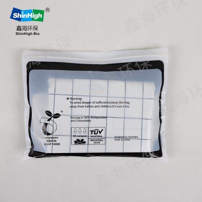 China BIODEGRADABLE Press Seal Handle Bags Resealable Zipper Zipper Storage Space Saving Bags for sale