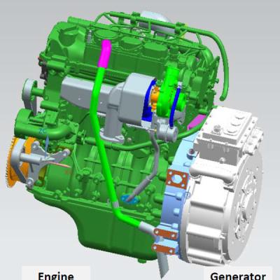 China 30~50HP Range Extender System Hybrid System en venta