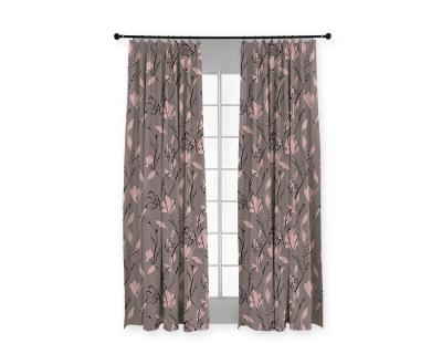 China Modern Designs Window Curtains Living Room , Hotel Office Polyester Ready Made Window Curtain for sale