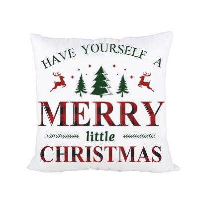 China Fashion Christmas Throw Pillow Covers Decorations Pillow Case Polyester Cushion Case For Home Decor for sale