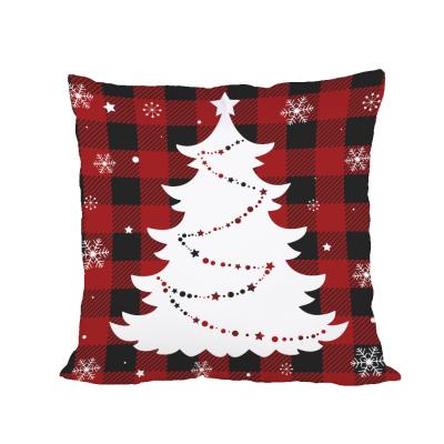 China Hotel Rustic Christmas Holiday Polyester Pillow Case For Sofa Couch Christmas Decorations Throw Pillow Covers for sale