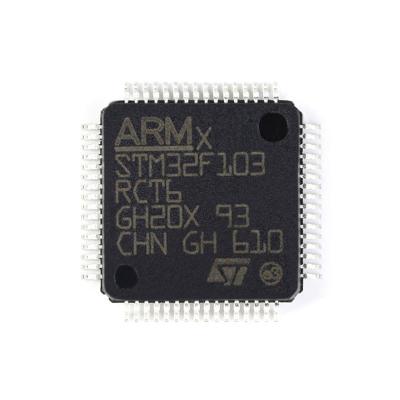 China FLASH 64LQFP STM32F103RCT6 IC Standard Chip ARM STM32 MCU 32BIT 256KB Electronic Components for sale