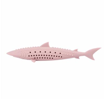 China Amazon Hot Selling Viable Spring Touch Point Eco Friendly Riddle Fish Cat Toy With Catnip for sale