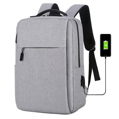 China With New Zipper Logo Gift Backpack Business Schoolbag Customizable USB Computer Backpack Laptop Bag Oxford Cloth for sale