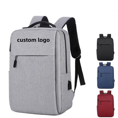 China With Custom USB LOGO Business Travel Oxford Waterproof School Bag Student Laptop Backpack 15.6 Inch With USB for sale