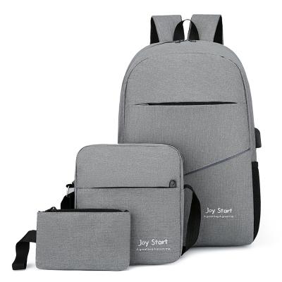 China With USB Wholesale School Students Backpack Waterproof School Bags For Laptop Backpack Set Computer Bag Set for sale