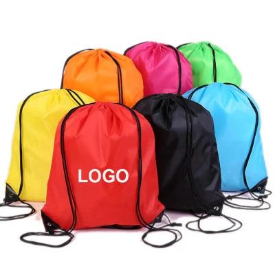 China Portable Custom Drawstring Backpack Gymbag Stringbag Sports Drawstring Bag Logo For Running Suite Yoga Travel Basketball for sale