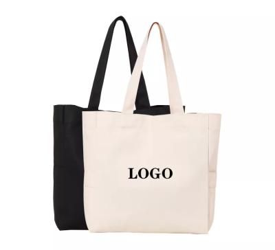 China Custom Women's Natural Cotton Canvas Shopping Tote Bag Reusable Biodegradable Shopping Bags Eco-Friendly Eco-Friendly Shopping Bags For Boutique for sale