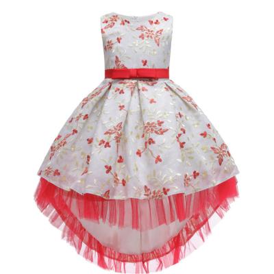 China Breathable Kids Catwalk Party Dress Skirt Princess Dress Bridesmaid Piano Performance Tail Skirt for sale