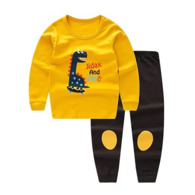 China QUICK DRY autumn kids clothes boys and girls underwear home clothes baby pajamas cotton sweaters long pants for sale