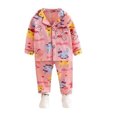 China Autumn new children's suit service children's summer new cardigan pants cotton long-sleeved pajamas new baby casual home cartoon for sale