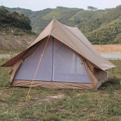 China Extended Type Outdoor Luxurious Nordic Glamping 2 Person Vintage Cotton Tent Vintage Cabin Tent AIMOYU Cotton Leisure Camping Tent 2 Person for sale