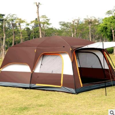 China AIMOYU UV-Resistant Factory Customized 5-8 Person Large Dome Double Layers Family Folding Luxury Waterproof Two Rooms Outdoor Camping Tents for sale