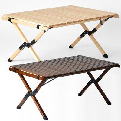 China Wholesale Price AIMOYU Modern Foldable Outdoor Wooden Camping Roll Table for sale