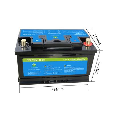 China Toys lithium iron phosphate battery lifepo4 deep cycle litium batteries 12v 100ah 200ah for RV motorhome marine battery for sale