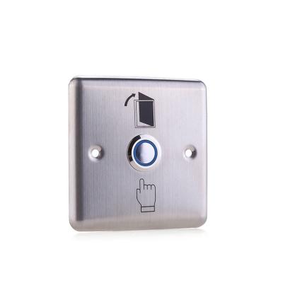 China Long Life Door Access Control Metal Exit Button 12 Volt Push Wall Switch for sale