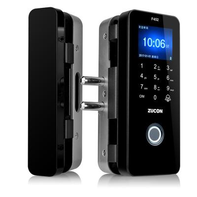 China ABS Shanghai Non Punching Smart Glass Door Lock With Remote Control for sale