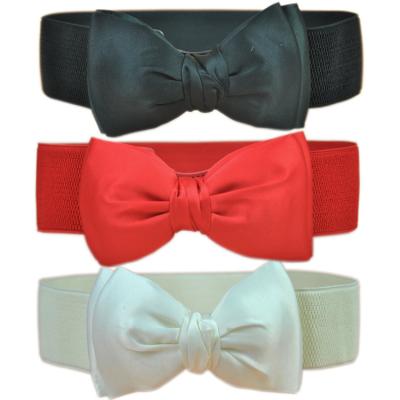 China Factory direct sales of women's belt wide elastic waistband all-match chiffon waistband female fashionable joint ornament new for sale