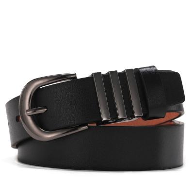 China ALLOY fashion people pin buckle belt leisure artificial leather belt manufacturers selling men and women for sale