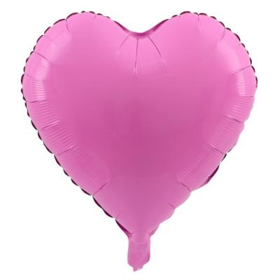 China Wedding Decoration 18 Inch Aluminum Foil Balloon Birthday Wedding Party Decoration Love Heart Shaped Foil Balloon for sale