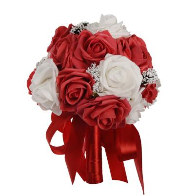 China Festival Fashion Flower Wholesale Handmade Wedding Bridal Bouquet for sale