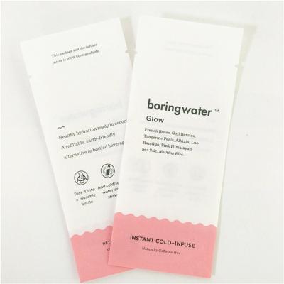 China BIODEGRADABLE Biodegradable Aluminum Foil Face Cream Packaging Bags Oil Sachet Eco Cosmetic Cream Package For Tablets / Seeds Sample Pack for sale