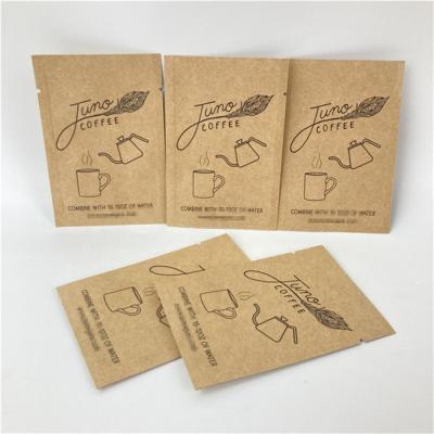 China Custom Made Moisture Proof T-shirt Packaging Bag Small Biodegradable Mylar Shape Kraft Paper Sachet Pouch for sale