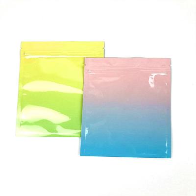 China Hot Sales Stock Flat Pouch Moisture Proof With Zipper Food Packaging Custom Digital Printing Resealable Zip Bag Aluminum Foil Plastic Packaging for sale