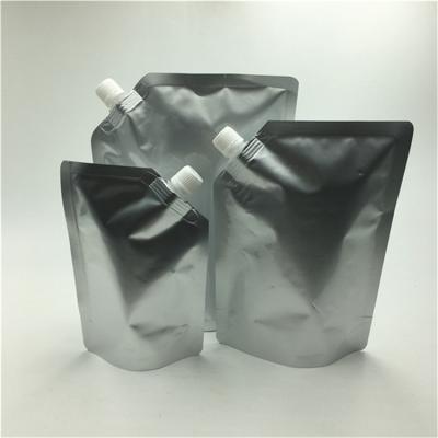 China 50Ml 100Ml 500Ml Recyclable Special Shape Plastic Packaging Bag For Juice Soft Drink And Fruit Juice Stand Up Spout Pouch for sale