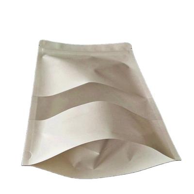 China Custom Printing Moisture Proof Window Kraft Paper Bag Self Printing Frosted Stand Up Food Dried Fruit Tea Doypack for sale