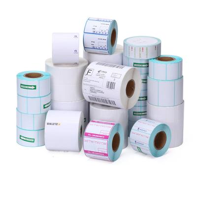 China Bottle Wrapping Can be customized wholesale roll type label can be customized supermarket use of non-dry film waterproof label for sale