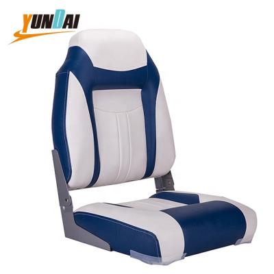 China Seating Seats Marine Fishing Boat High Impact Injection Molding Suppliers Boat Accessories Manufactory Premium Frame Plastic High Back Folding Chairs for sale