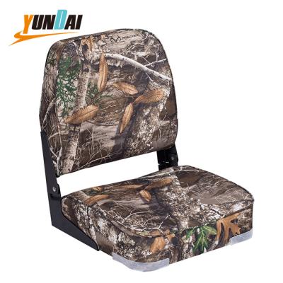 China Boat Accessories New Arrivals Camouflage Folding Seats Premium Low Back Pontoon Other Marine Suppliers Fishing Boat Seats for sale