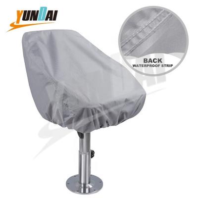 China Including Wholesale Hot Sale Marine Canvas Boat Seat Cover 600D Polyester Stripe Boat Pontoon Back Seat Cover Waterproof Heavy Duty Workmanship for sale