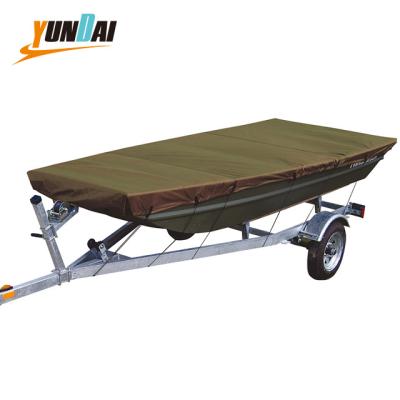 China Fit Jon Boat YUNDAI 600D 10 Feet Long Duty Trailerable Jon Boat Cover Waterproof Heavy Duty Jon Boat Cover for sale