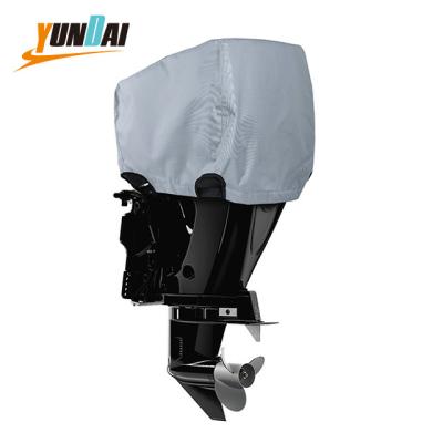 China Including 600D Half Strip Marine Motor Engine Cover Aft Waterproof Outdoor Trailerable Heavy Duty Canvas Boat Cover for sale