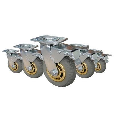 China Other 4568 Inch Trolley Swivel Casters Industrial Heavy Duty Wheels With Brake for sale