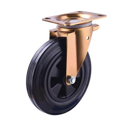 China Other Industrial Stainless Steel Medium Rubber Waste Bin Caster Wheels for sale